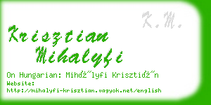 krisztian mihalyfi business card